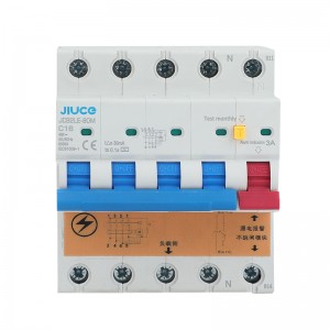 JCB2LE-80M 4P Alarm 4 Pole RCBO With Alarm 6kA