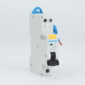 JCR1-40 Single Module Mini RCBO with Switched Live and Neutral 6kA