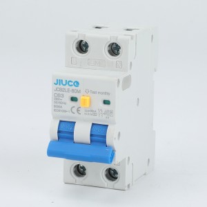 JCB2LE-80M 2P 2 Pole RCBO 6kA