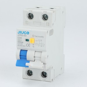 JCR2-63 2 Pole RCBO With Switched Live and Neutral 6kA