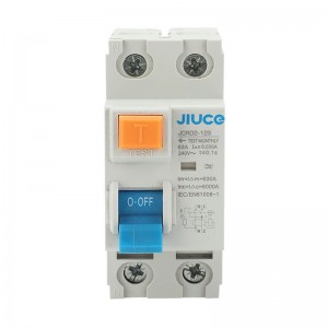 JCRD2-125 2 Pole RCD residual current circuit breaker Type AC or Type A RCCB